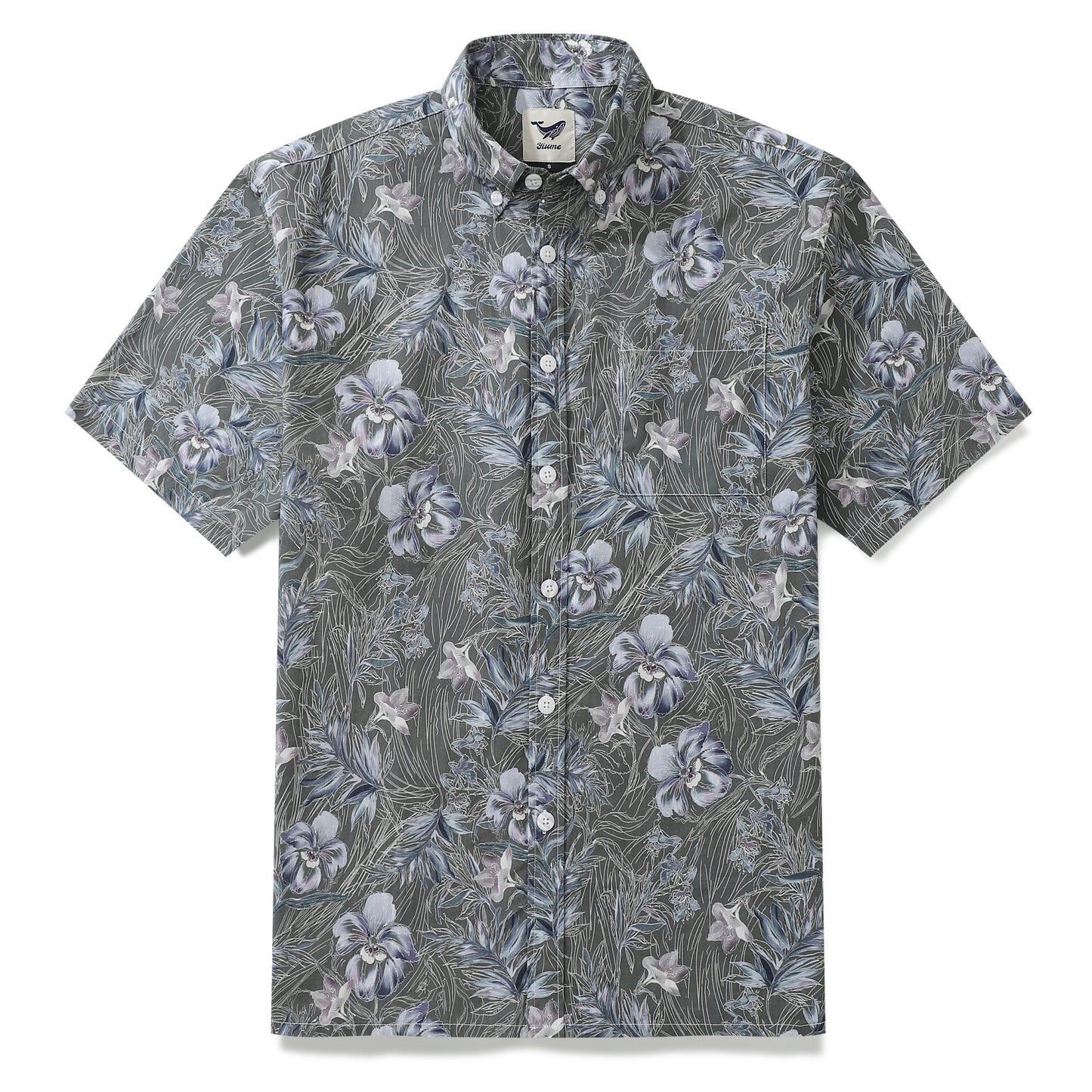 Hawaiian Shirts For Men 1920s Vintage Cotton Misty Garden Short Sleeve Aloha Shirt
