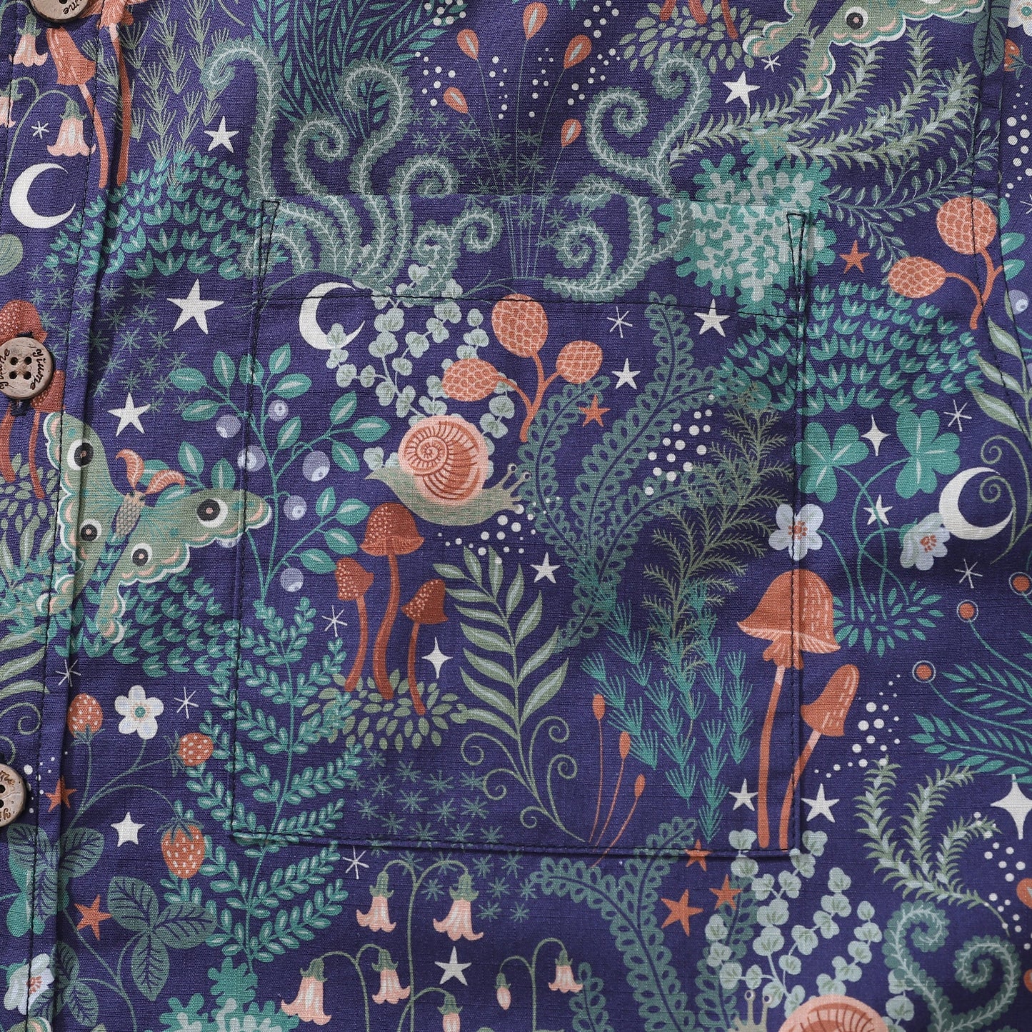 Unique Hawaiian Shirt For Men Short Sleeve Cotton Aloha Shirt Enchanted Evening Print