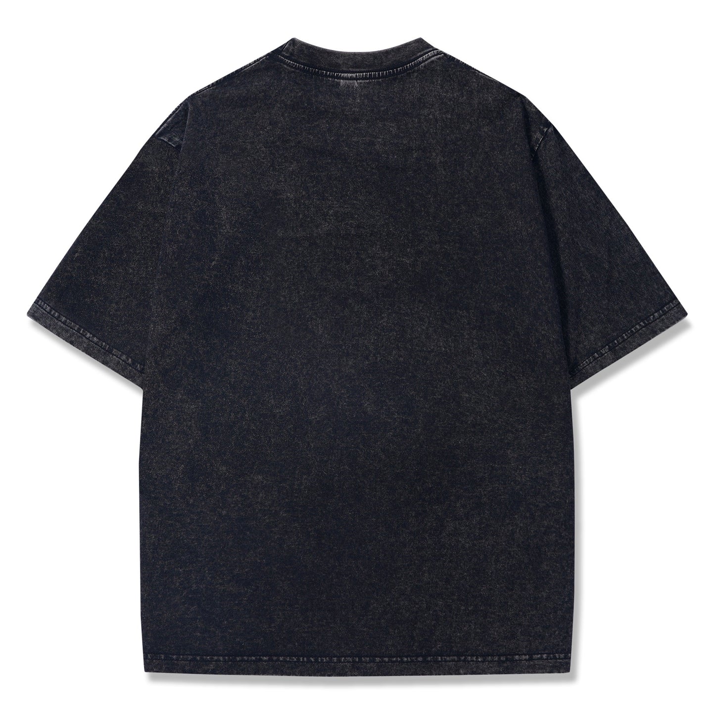 T-shirt Short Sleeve Solid Basic 100% Cotton Black Aloha Aloha Waves