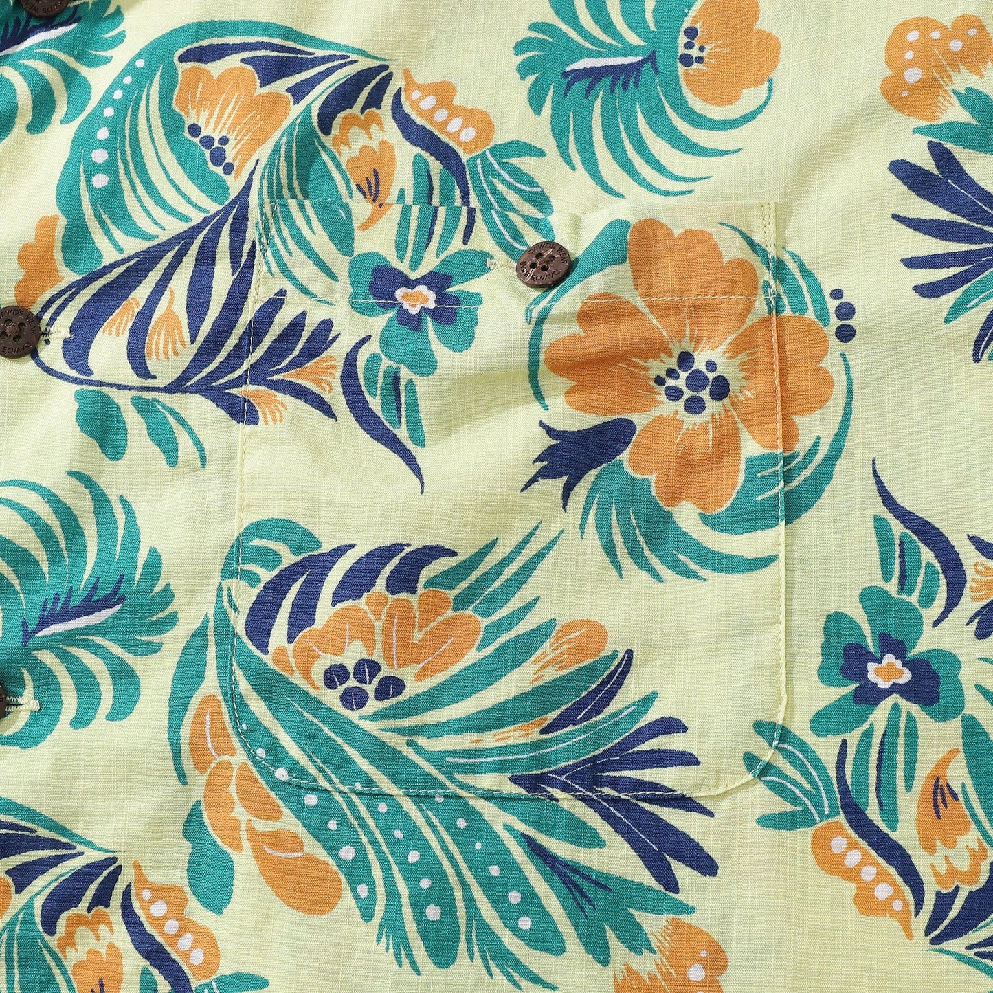 Men's Hawaiian Shirt Hula Time Print Cotton Camp Shirt