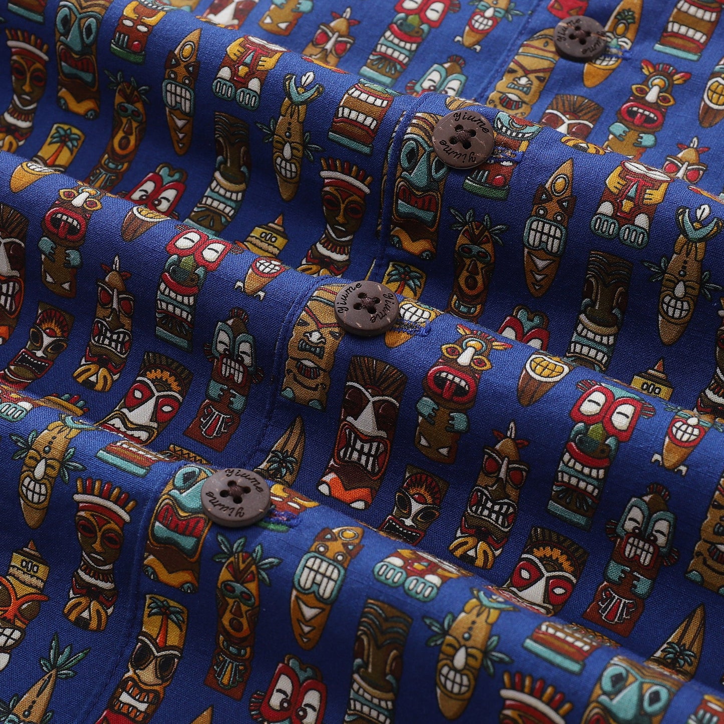 1940s Hawaiian Shirt For Men TIkI Set Shirt Camp Collar 100% Cotton
