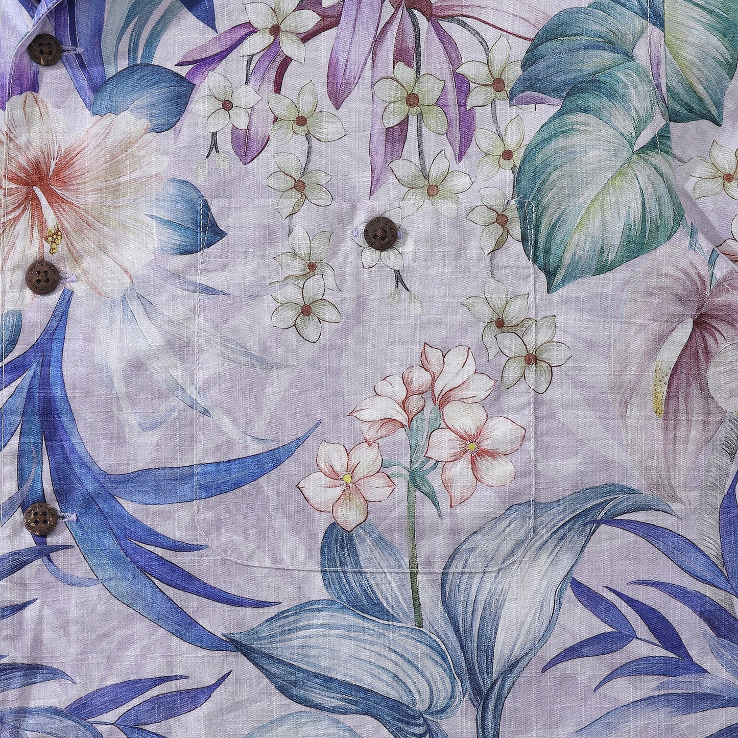 Hawaiian Shirt For Men Dreamy Flower Painting Shirt Camp Collar 100% Cotton