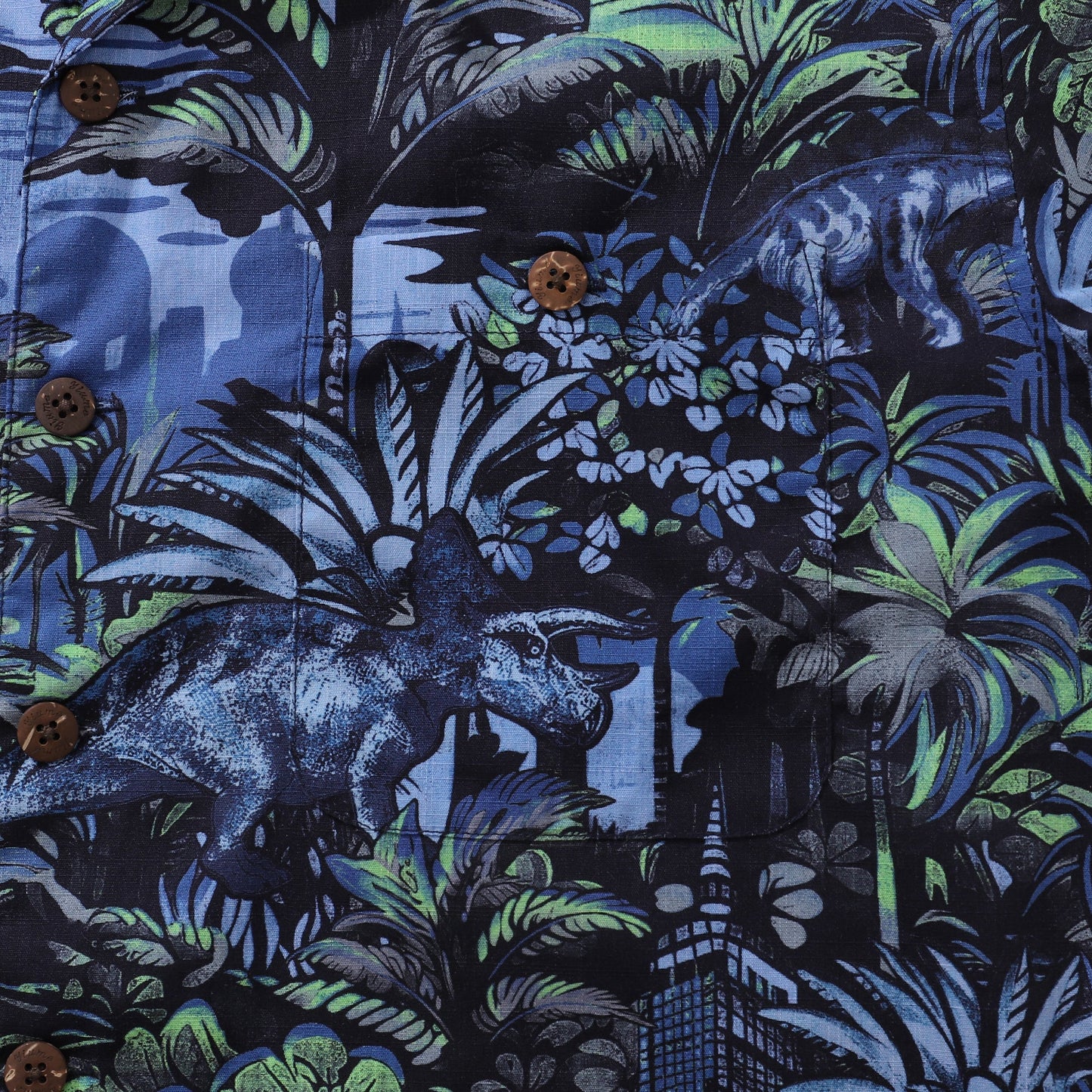 Hawaiian Shirt For Men Tropical Mirage Print Shirt Camp Collar 100% Cotton