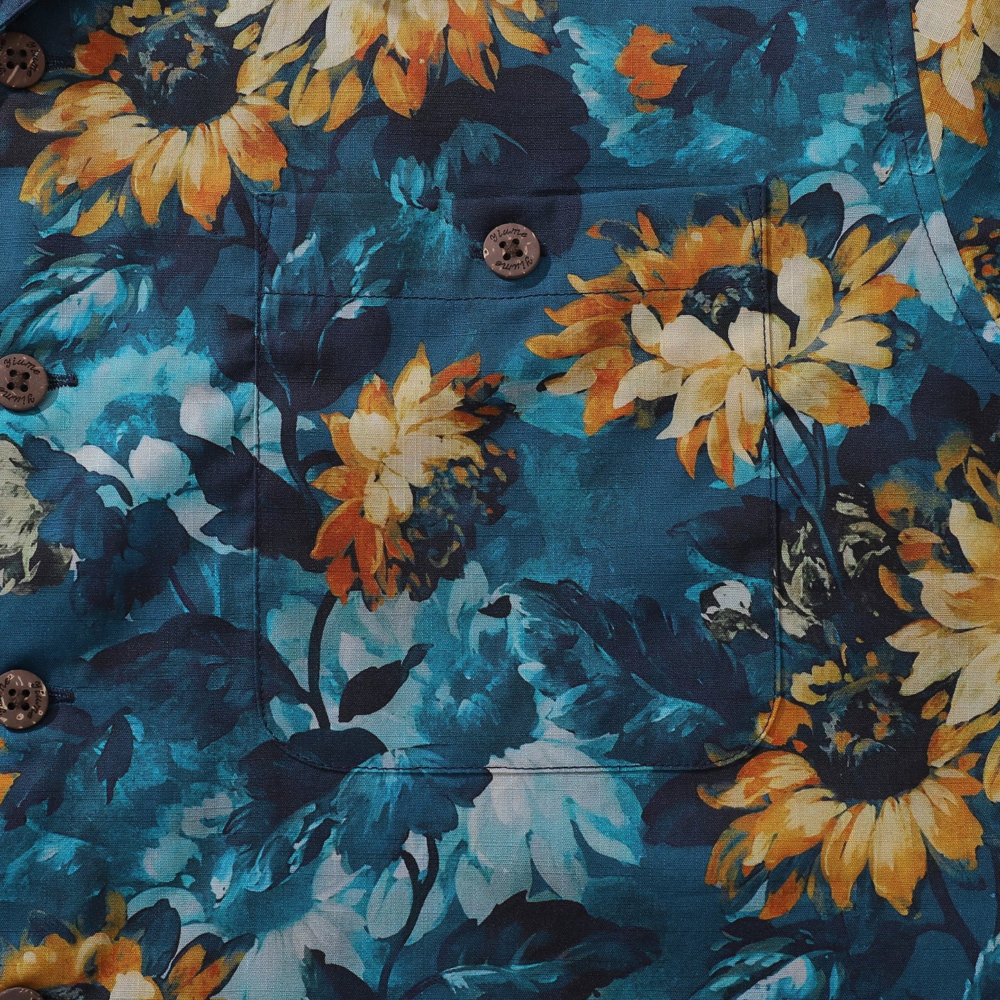 Hawaiian Shirt For Men Bloom towards the Sun Shirt Camp Collar 100% Cotton