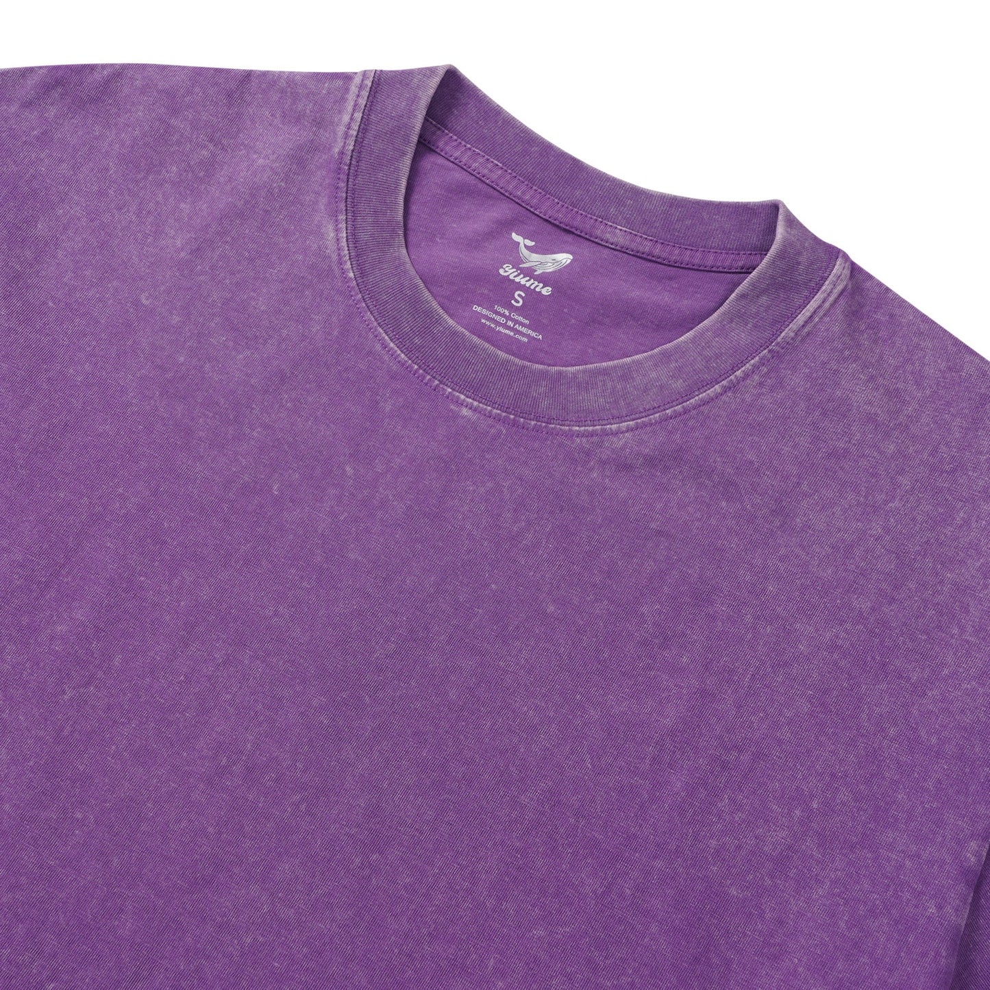 T-shirt Short Sleeve Solid Basic 100% Cotton Purple Aloha Magical Unicorn