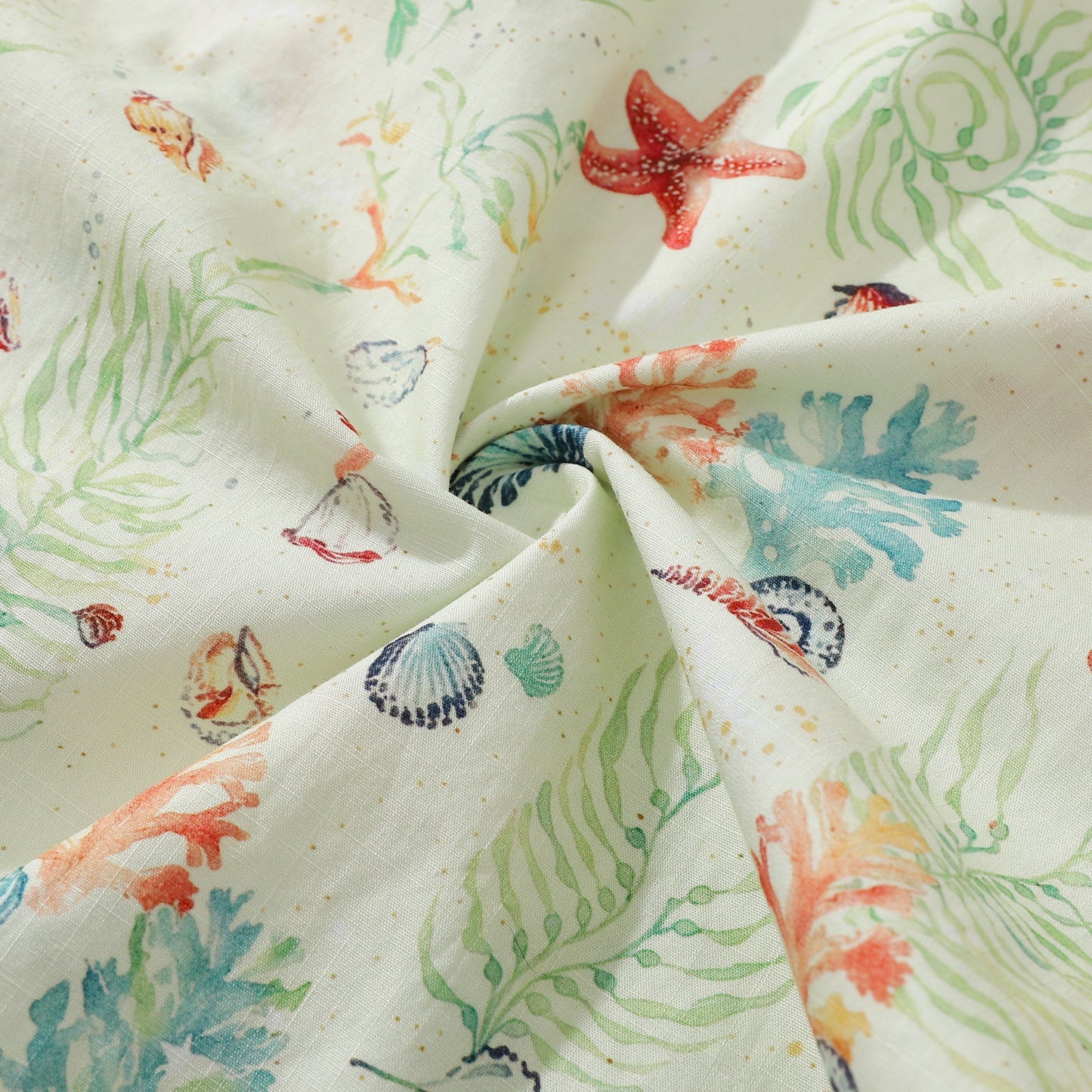 Hawaiian Shirt For Men Voices of the Shore Button-down Short Sleeve 100% Cotton Shirt