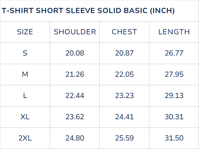 T-shirt Short Sleeve Solid Basic 100% Cotton Aloha Lemon Breeze
