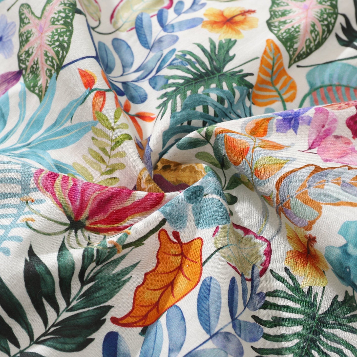 1930s Vintage Hawaiian Shirt For Men Afternoon Garden Shirt Camp Collar 100% Cotton