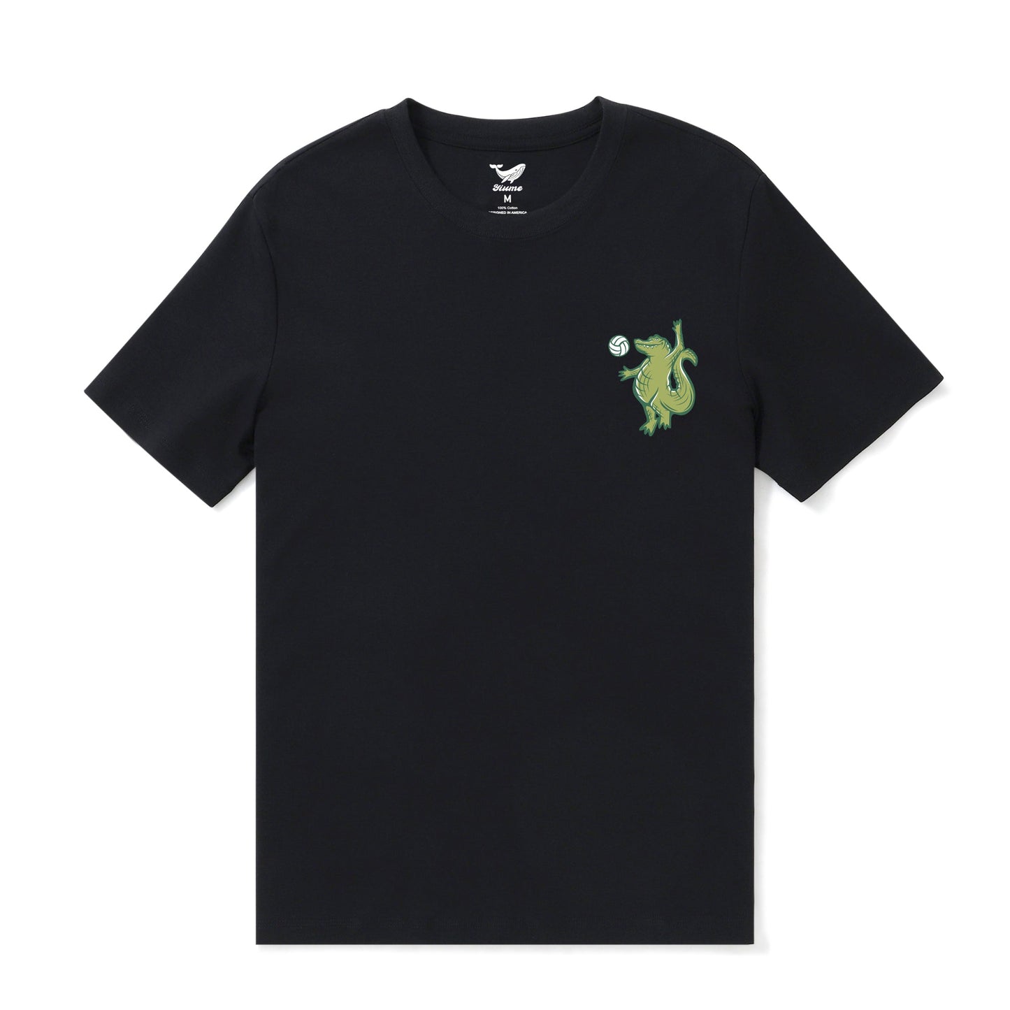 Hawaiian Tee For Men Backyard Beach Party By Loindaflow Tee Crew Neck 100% Cotton - BLACK