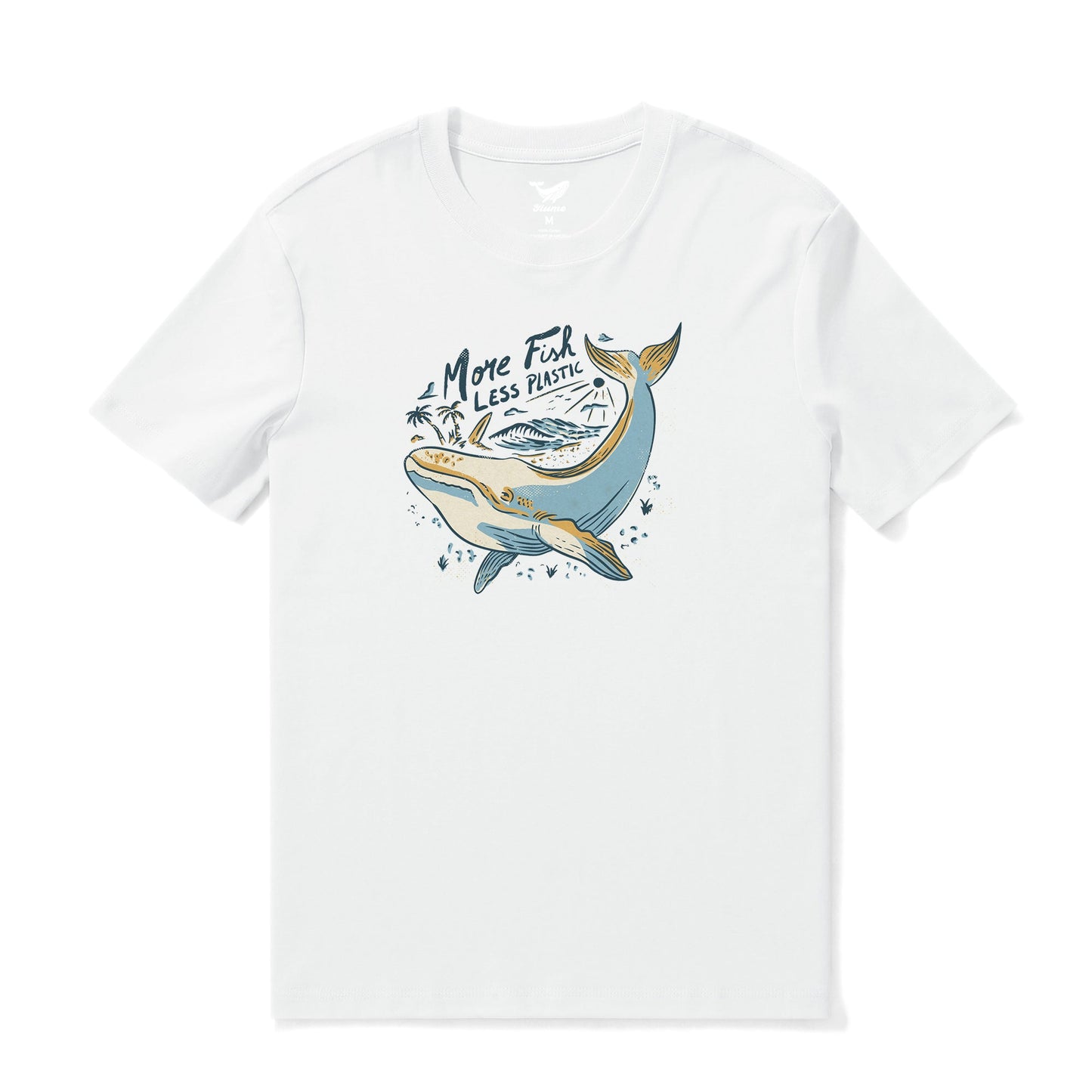 Hawaiian Tee For Men Save Our Seas Tee Crew Neck 100% Cotton
