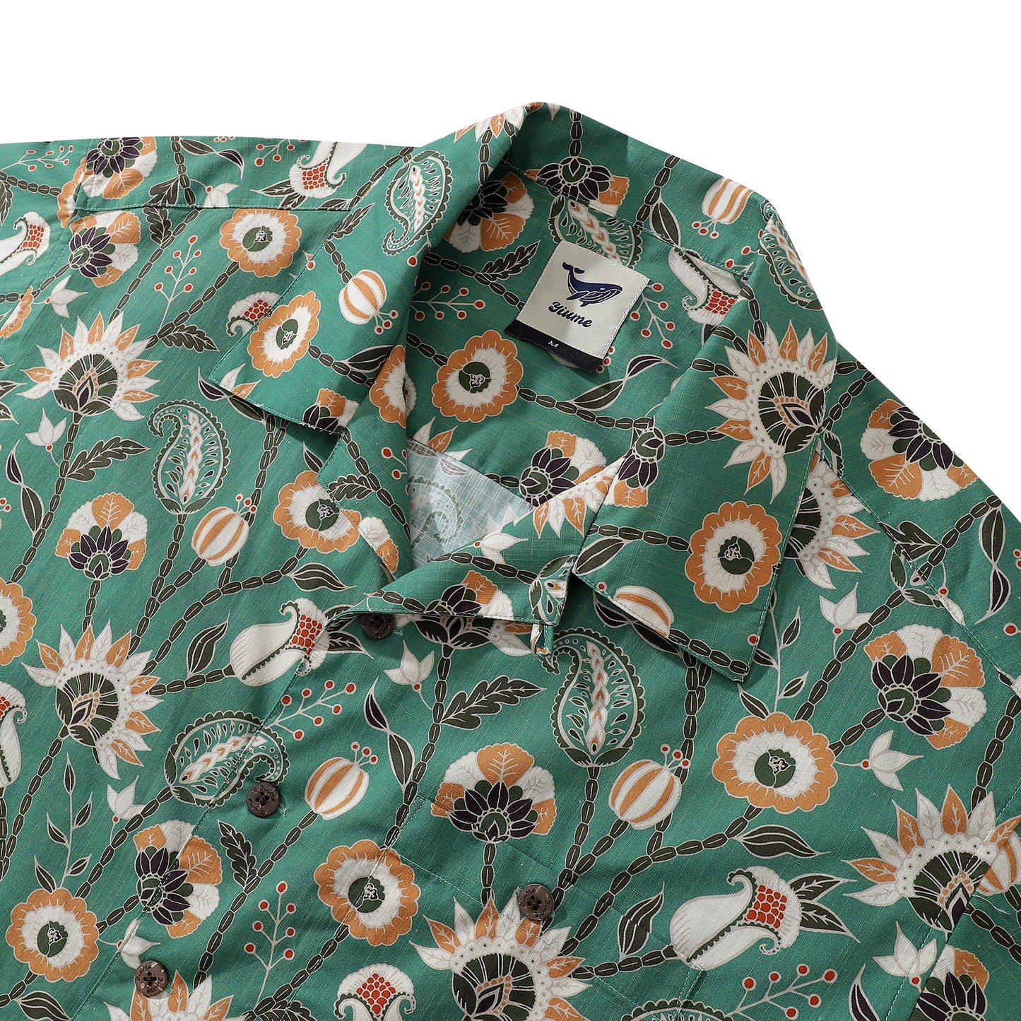 Hawaiian Shirt For Men Oriental Jungle By Julia Madoka Shirt Camp Collar 100% Cotton