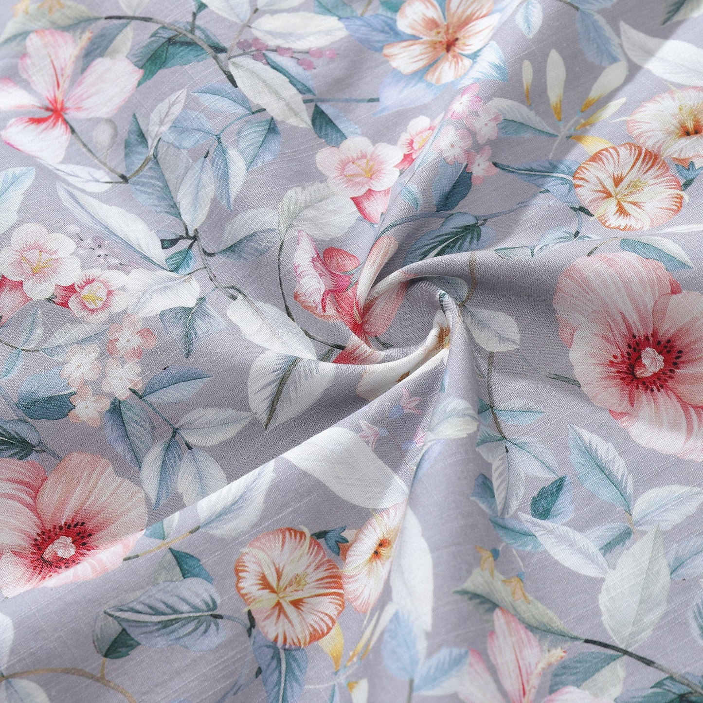Hawaiian Shirt For Men Sea of Flowers Shirt Camp Collar 100% Cotton