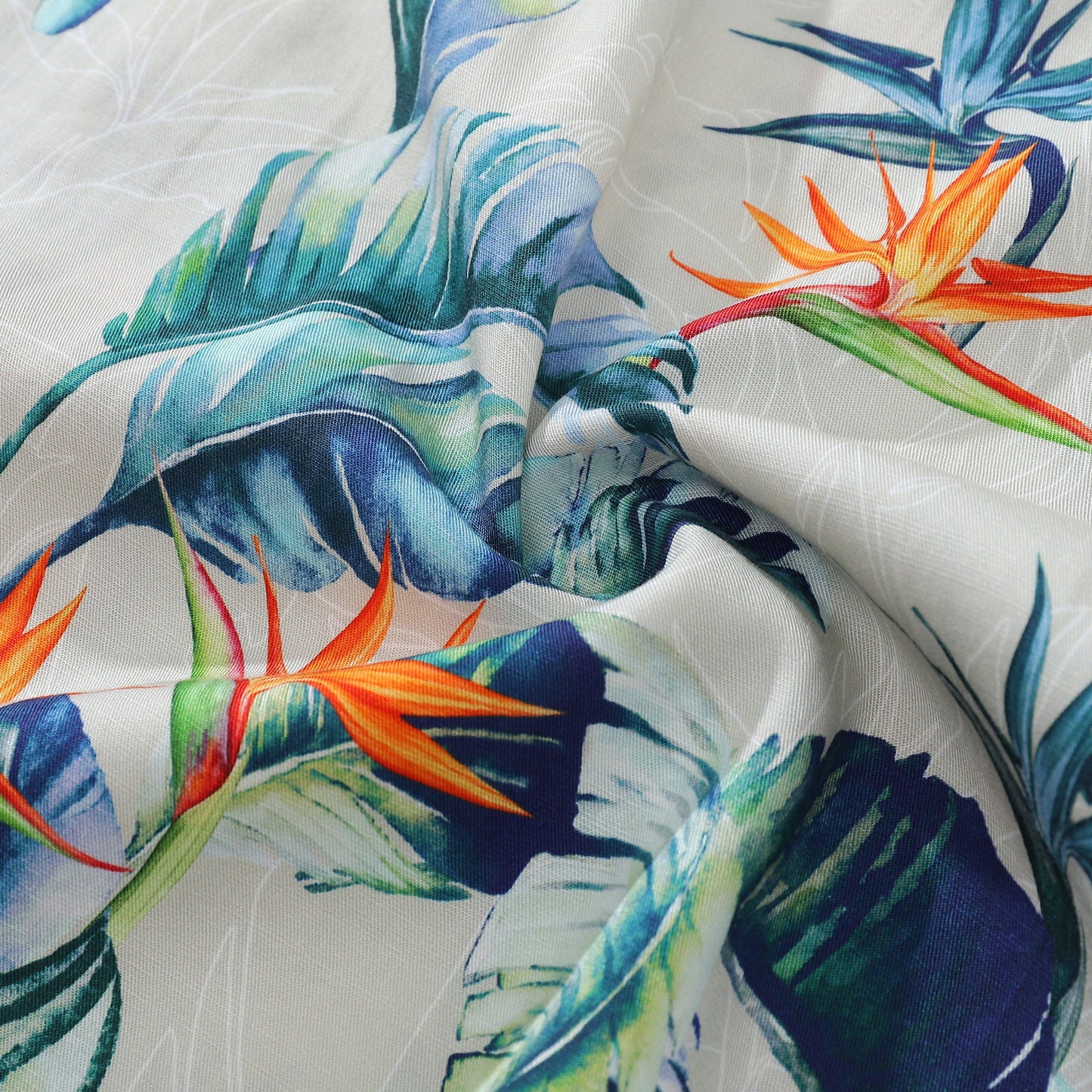 Hawaiian Shirt For Men Fantasy of the Paradise Bird Print 1930s Vintage Shirt