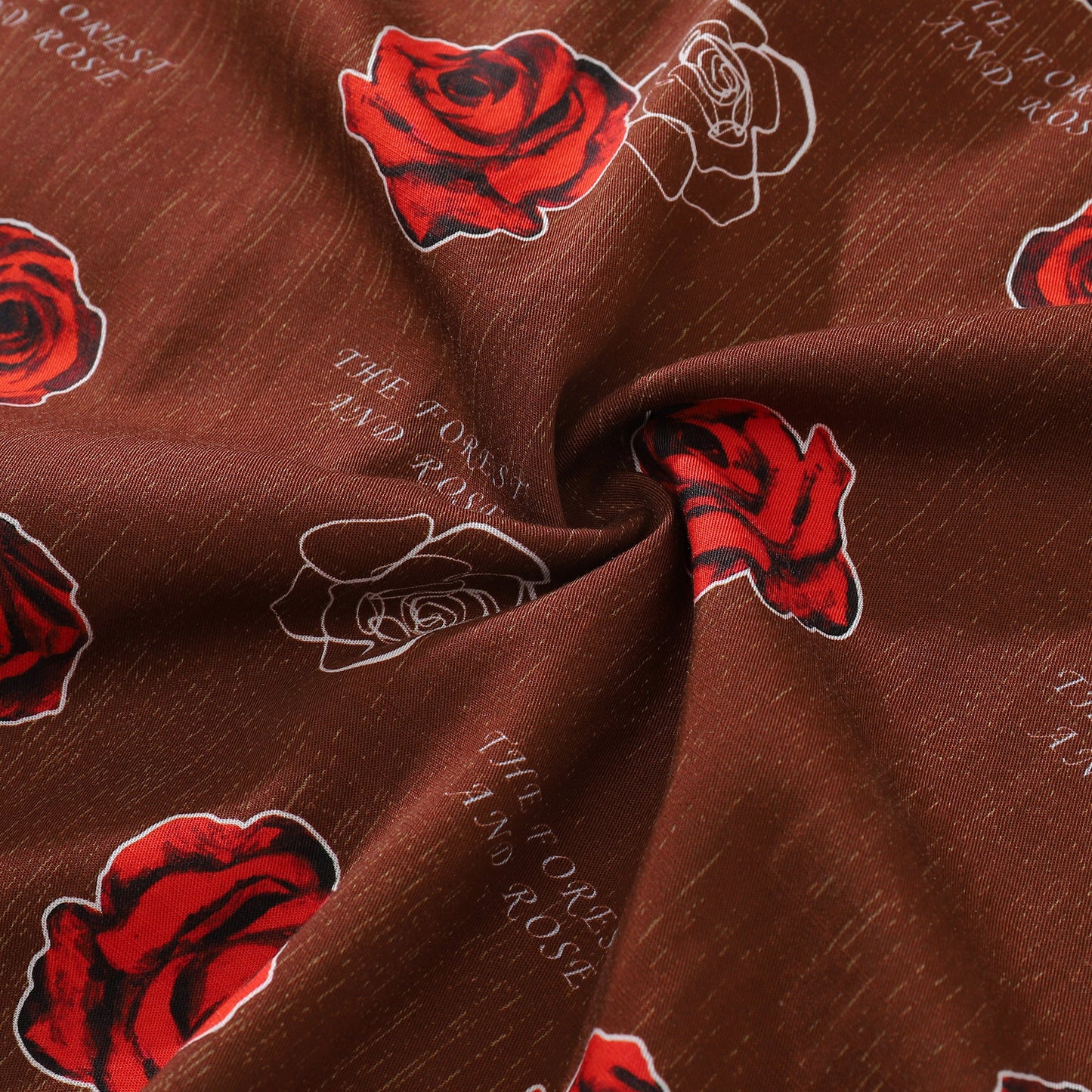 Valentine's Day Hawaiian Shirts For Men Gorgeous Rose Print Shirt Short Sleeve