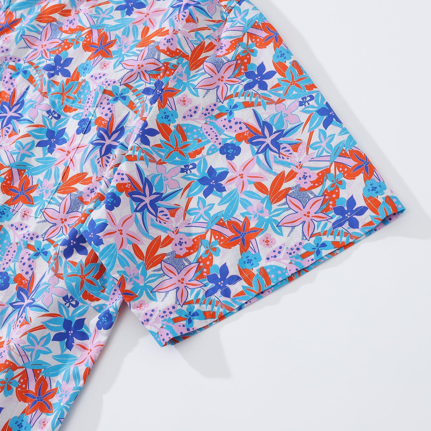 Hawaiian Shirts For Men Summer Passion Print Shirt Short Sleeve