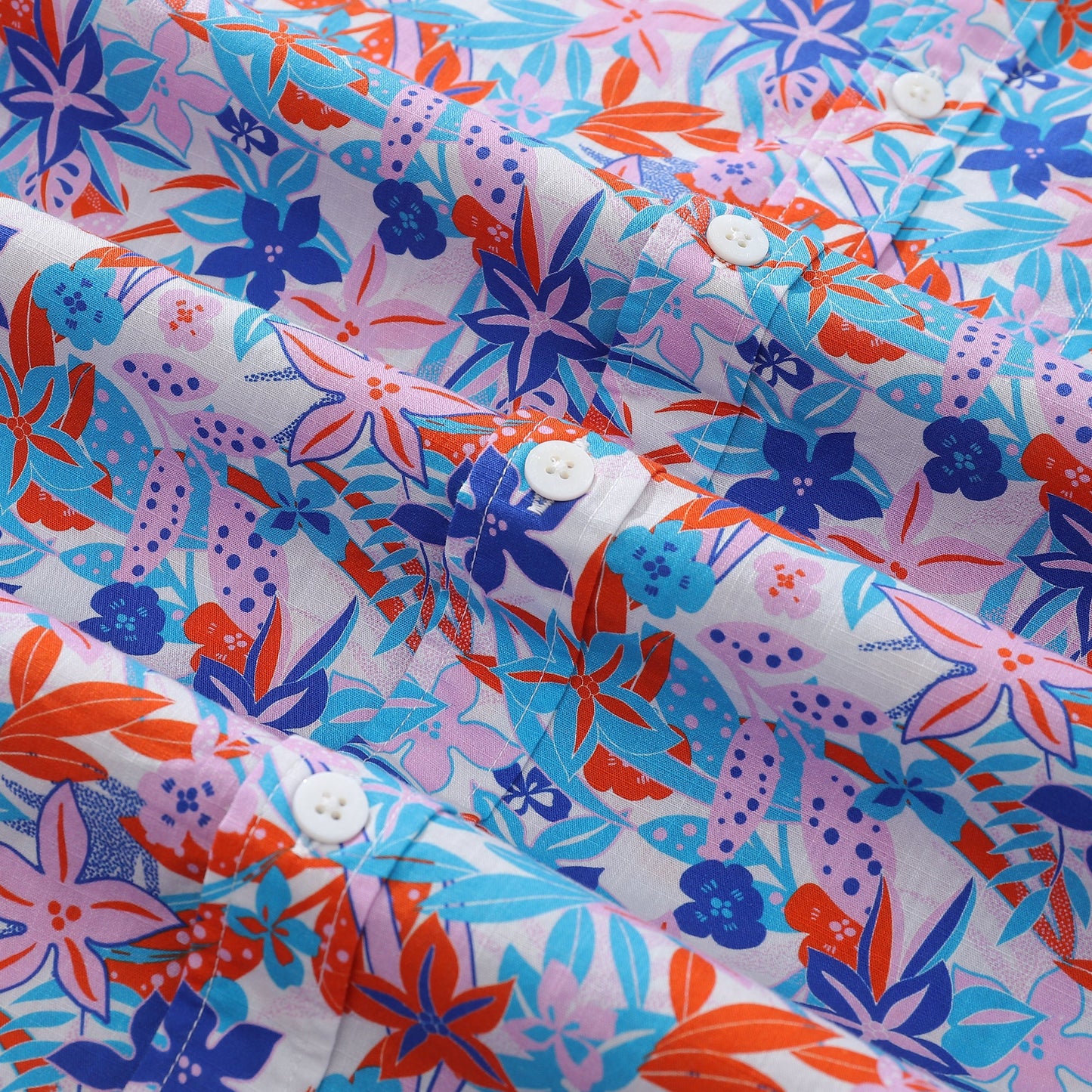 Hawaiian Shirts For Men Summer Passion Print Shirt Short Sleeve