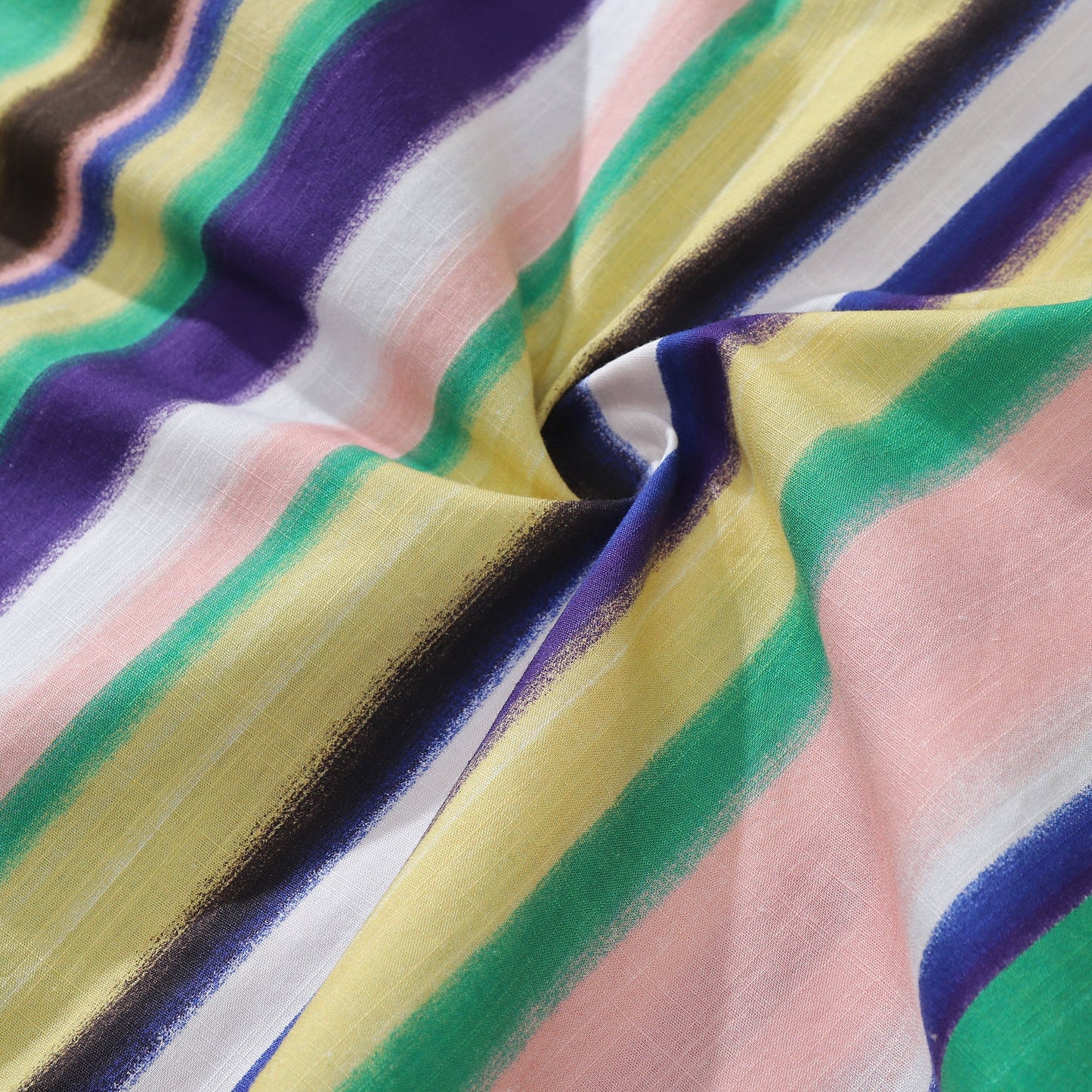 Hawaiian Shirt For Men Rainbow Stripe Shirt Camp Collar 100% Cotton