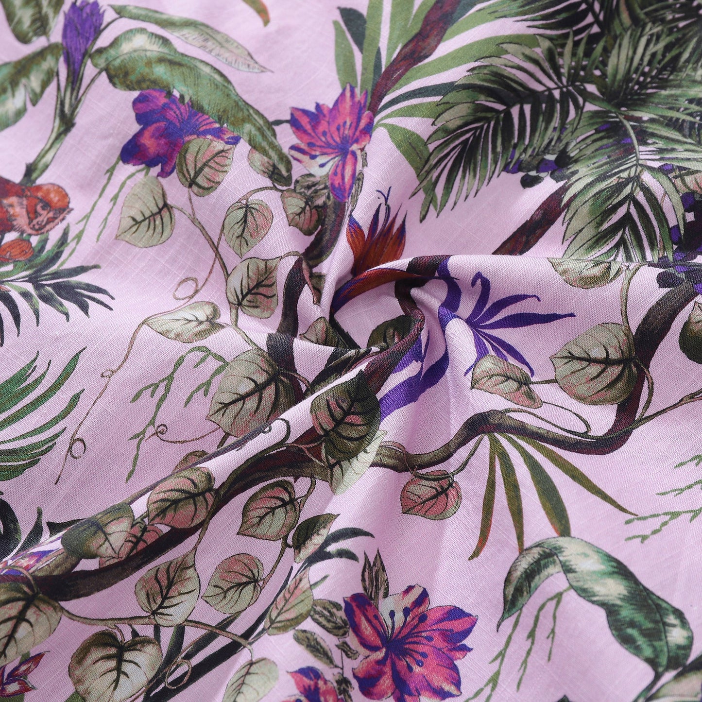 Hawaiian Shirt For Men Tropical Rainforest Exploration By Alice Brown Shirt Camp Collar 100% Cotton