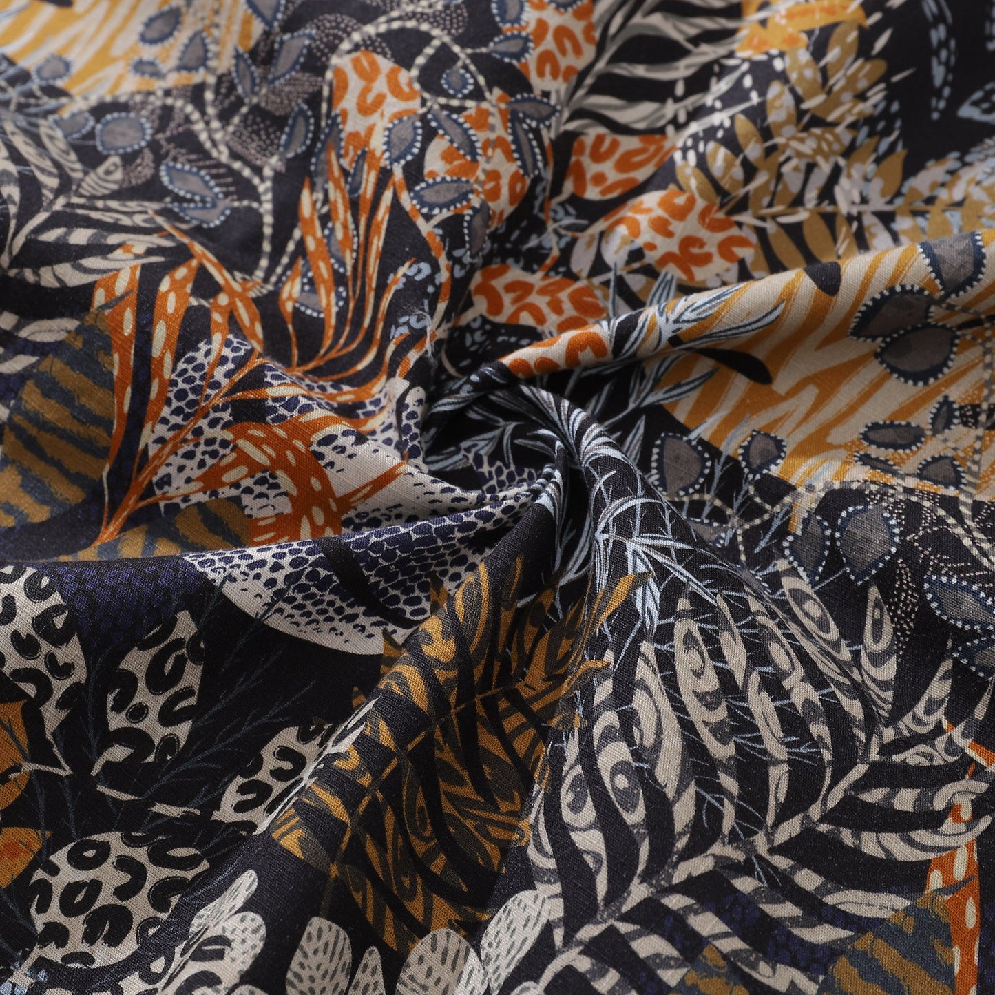 Hawaiian Shirt For Men Animal Pattern Leaves By Annick Shirt Camp Collar 100% Cotton