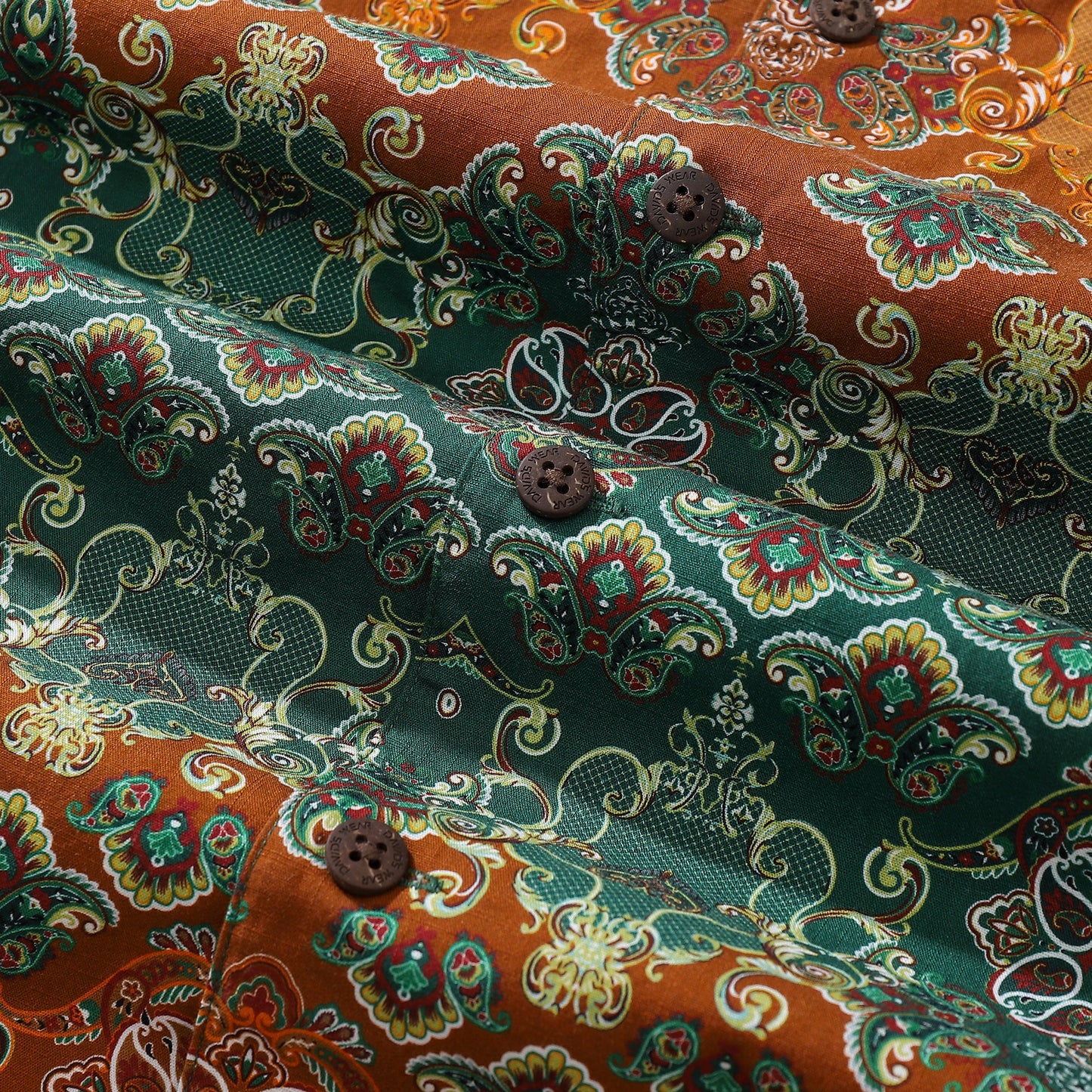 Hawaiian Shirts For Men Vintage Paisley Printed Shirt