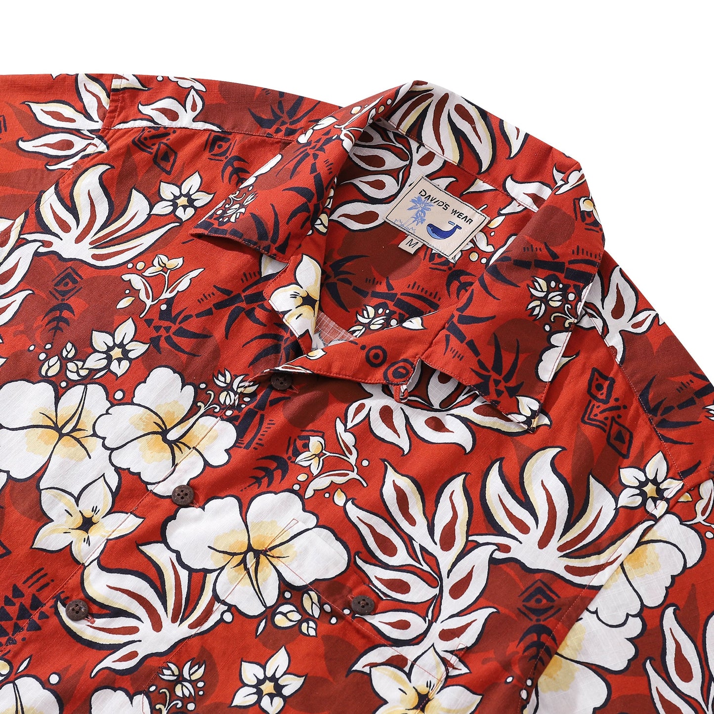 Hawaiian Shirt For Men Cotton 1940s Vintage Camp Shirt