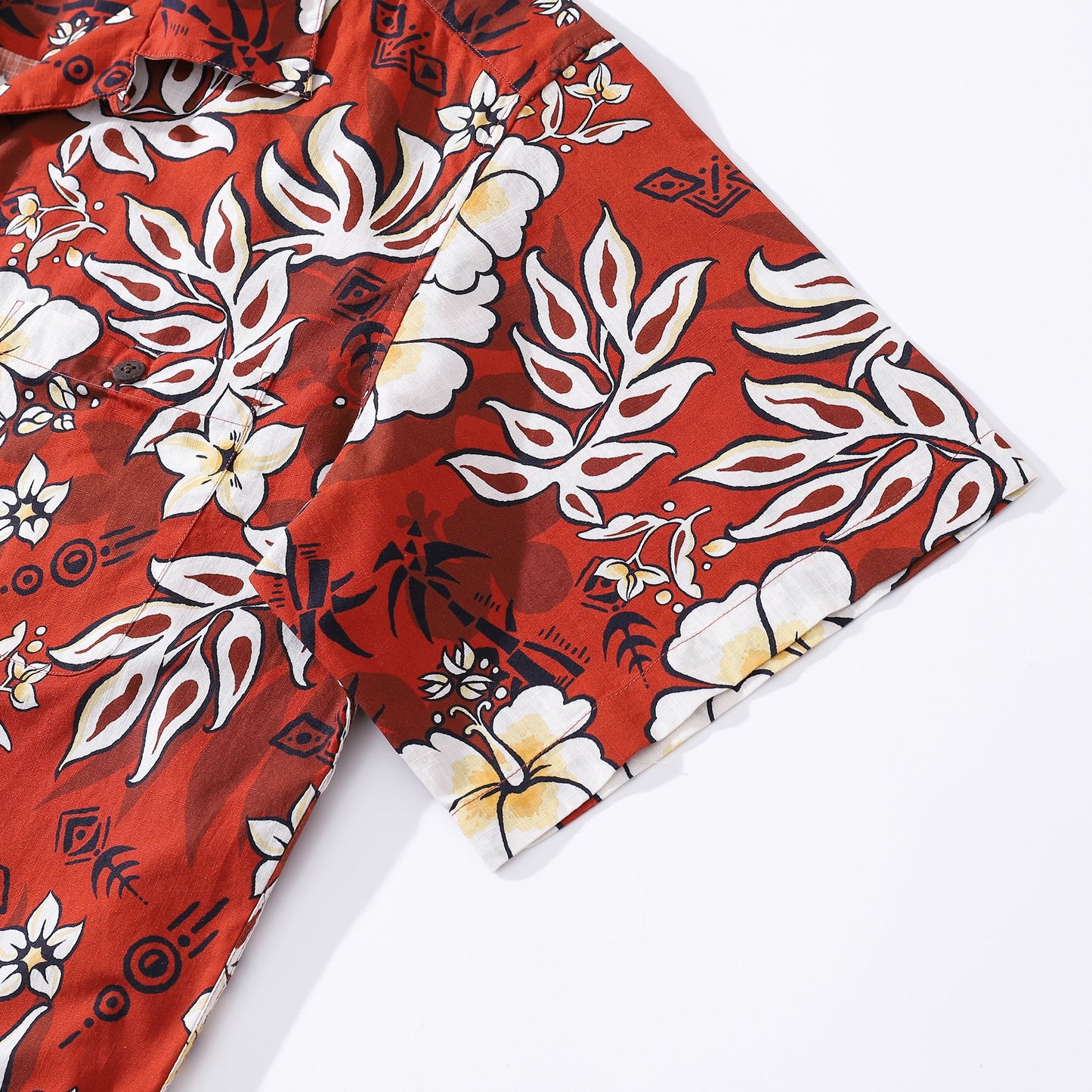 Hawaiian Shirt For Men Cotton 1940s Vintage Camp Shirt