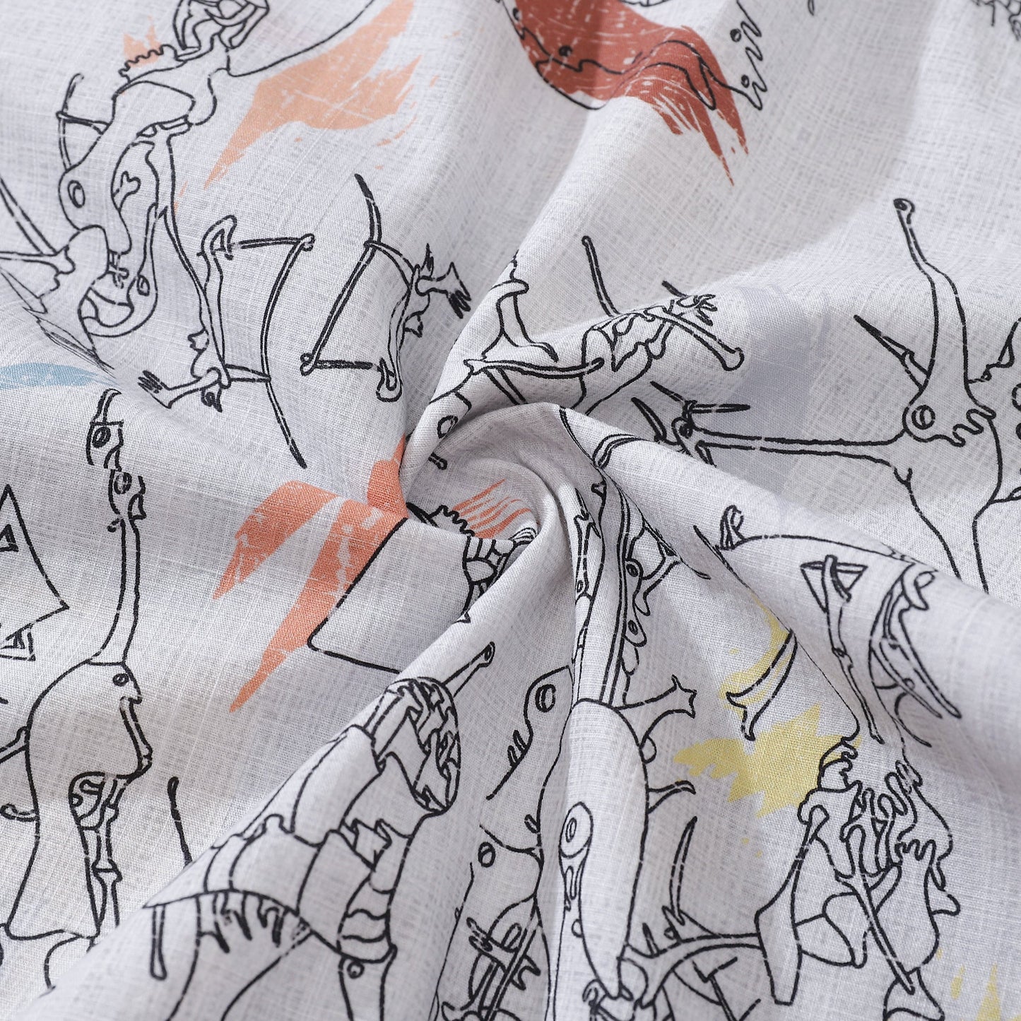 Hawaiian Shirt For Men Dadaism Shirt Camp Collar 100% Cotton