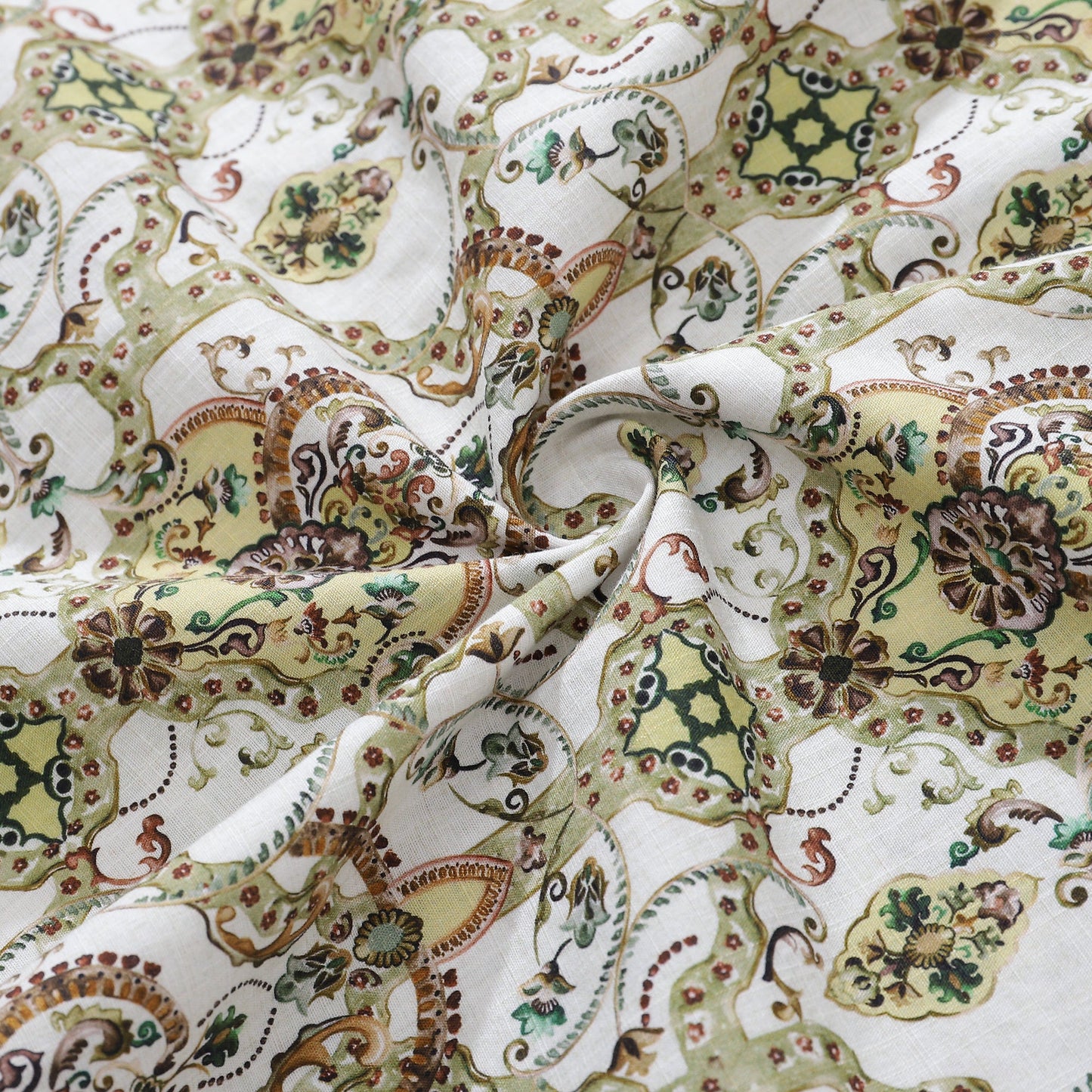 Men's Hawaiian Shirt Euclidean Pattern Print By Brooklyn Bees Design Studio Cotton Button-down Short Sleeve Aloha Shirt