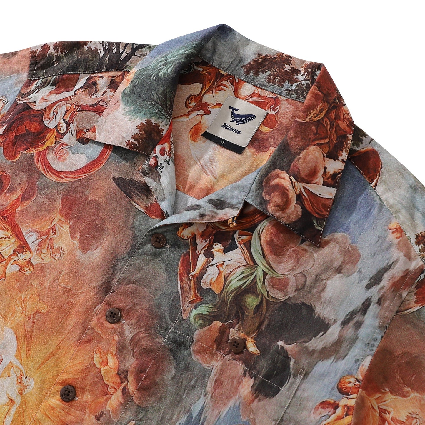 Hawaiian Shirt For Men Glory and the story of Camille and Brenno Shirt Camp Collar 100% Cotton