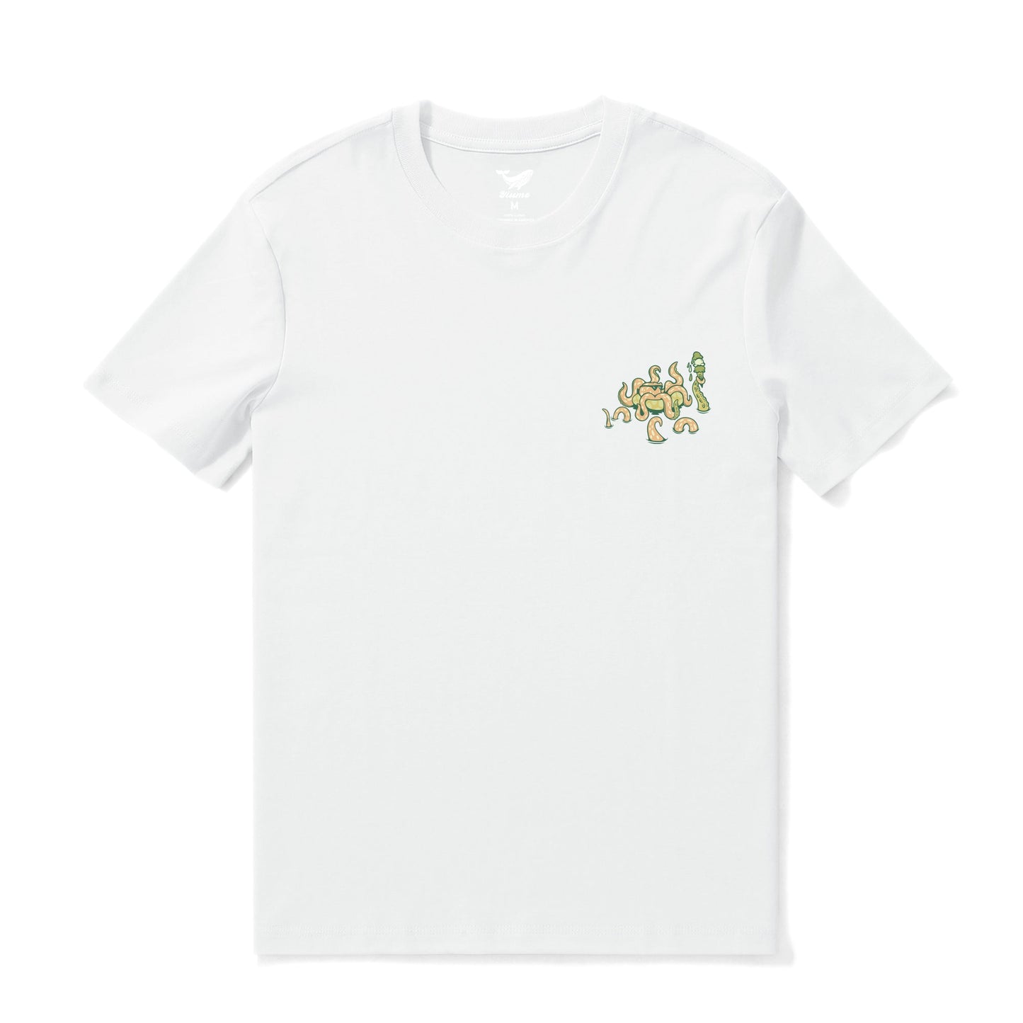 Hawaiian Tee For Men Taking the day off By Loindaflow Tee Crew Neck 100% Cotton - WHITE