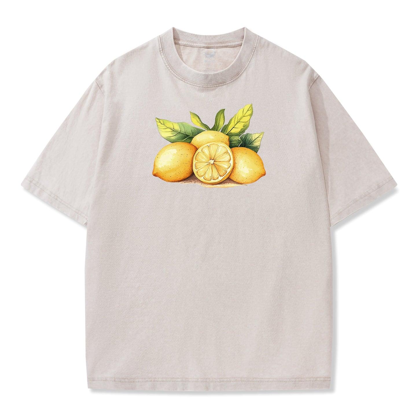 T-shirt Short Sleeve Solid Basic 100% Cotton Aloha Lemon Grove Bliss