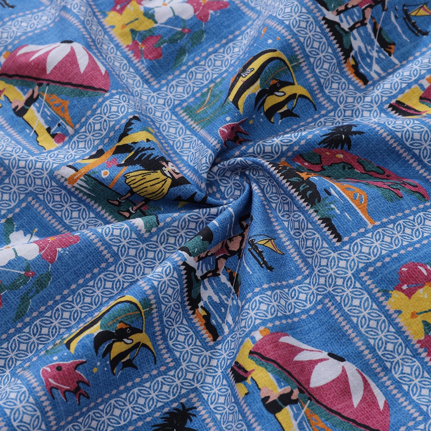 Men's Hawaiian Shirt Aloha From Hawaii Print Cotton Button-down Short Sleeve Aloha Shirt