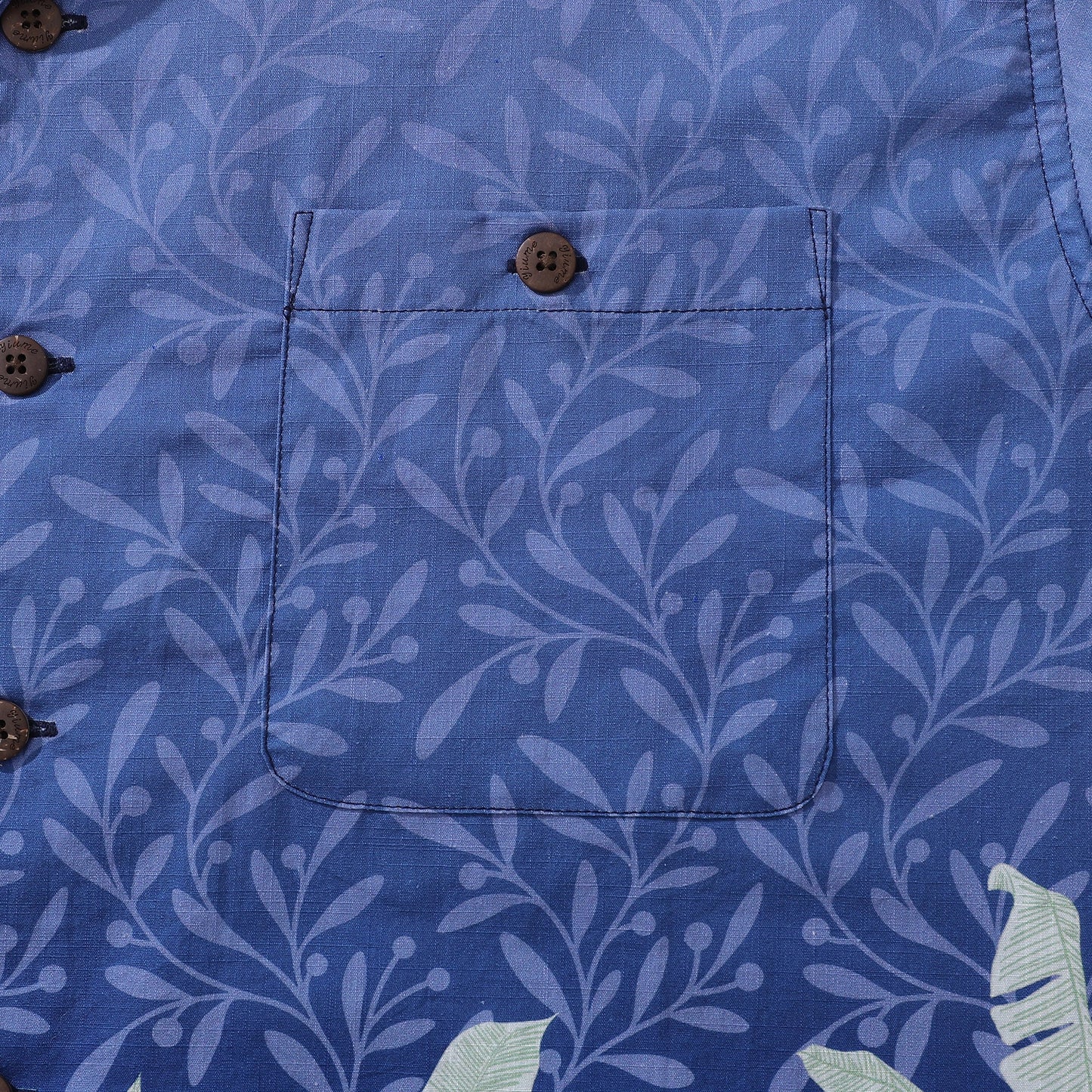 Hawaiian Shirt For Men Summer Jungle Shirt Camp Collar 100% Cotton