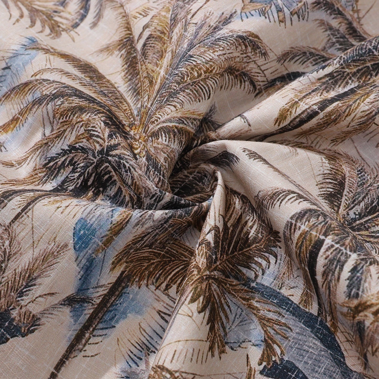 100% Cotton Hawaiian Shirt For Men Memories of Hawaii Camp Collar Shirt