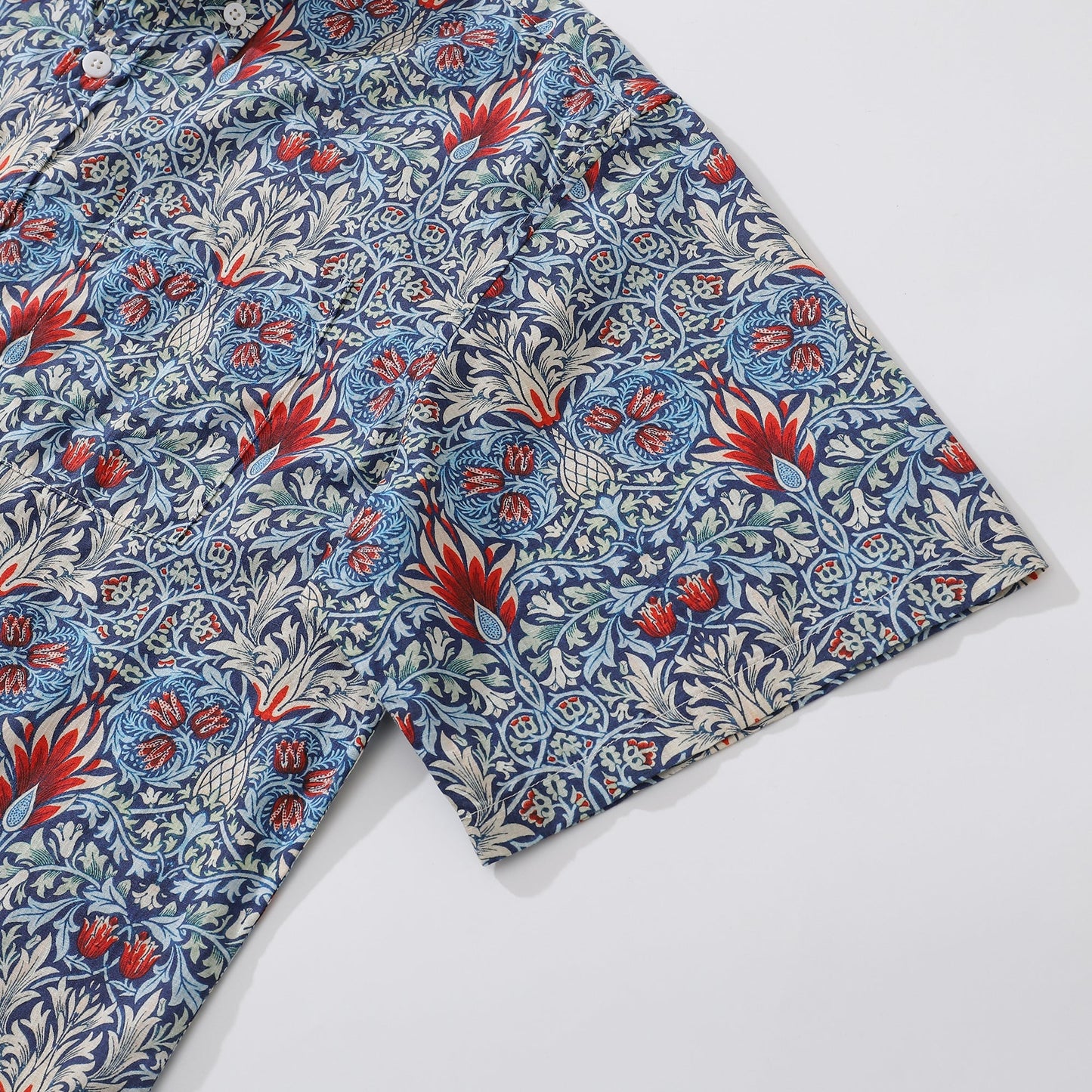 Hawaiian Shirts For Men Snakehead Designer Shirt 100% Cotton Morris Shirt