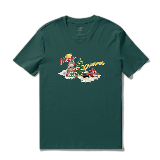 Christmas Hawaiian Tee For Men A Magical Christmas Eve Tee Crew Neck 100% Cotton