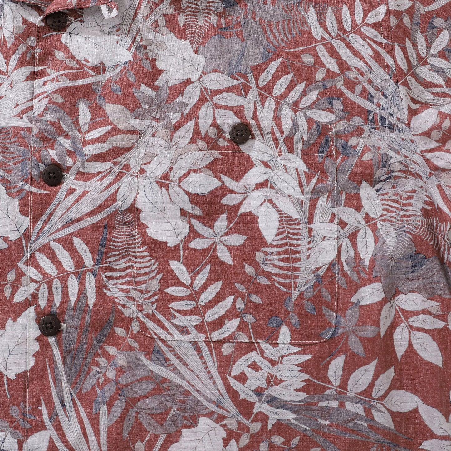 100% Cotton Hawaiian Shirt For Men Crimson Foliage Fantasia Print Shirt Camp Collar