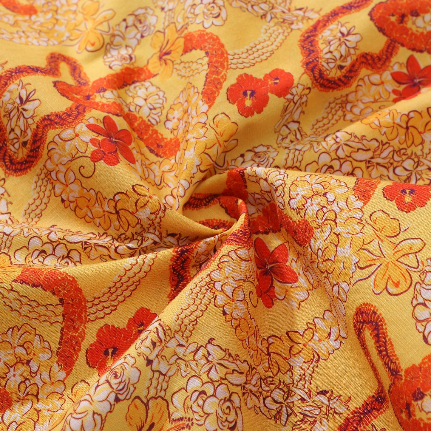 Hawaiian Shirt For Men Sunflower Wreath Shirt Camp Collar 100% Cotton