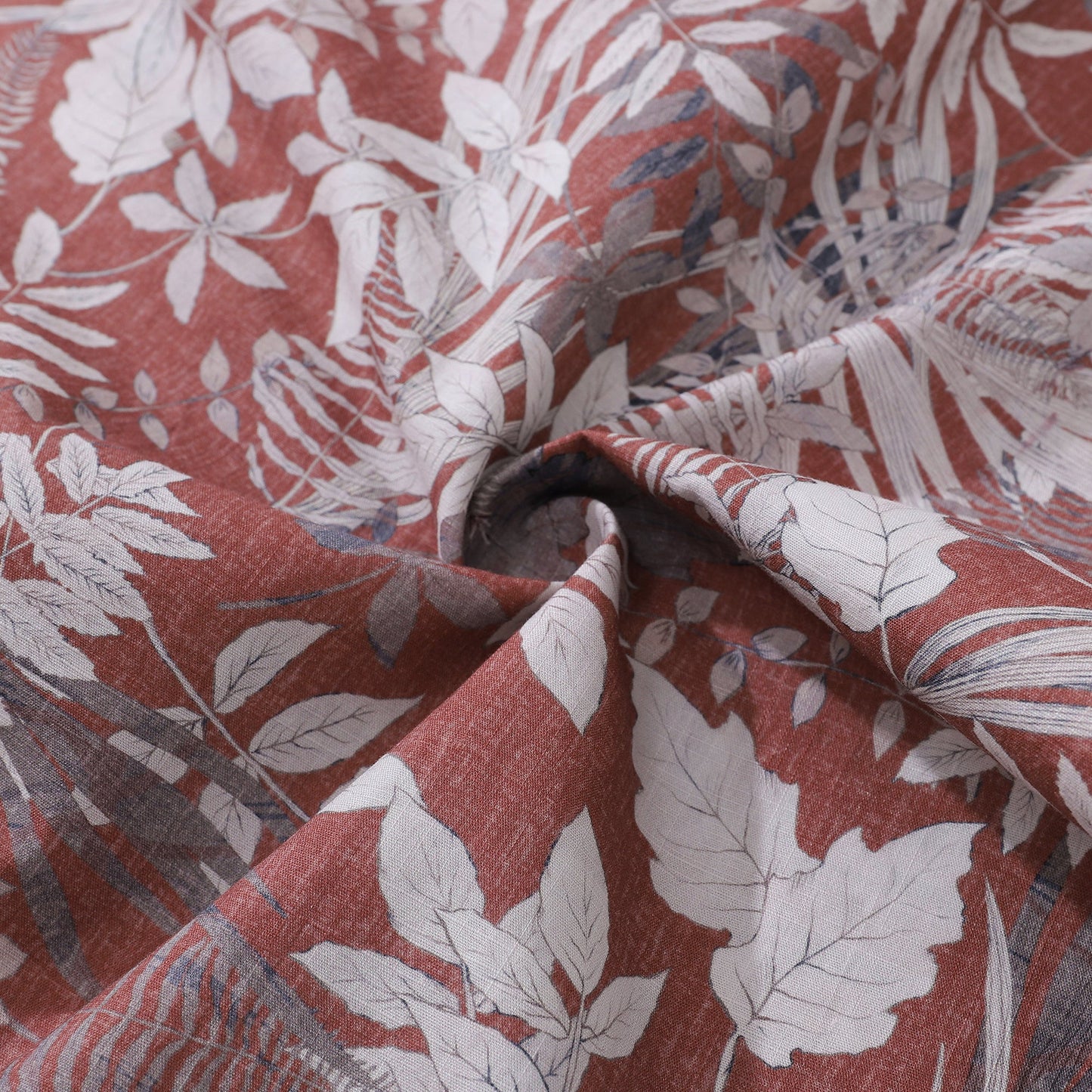 100% Cotton Hawaiian Shirt For Men Crimson Foliage Fantasia Print Shirt Camp Collar