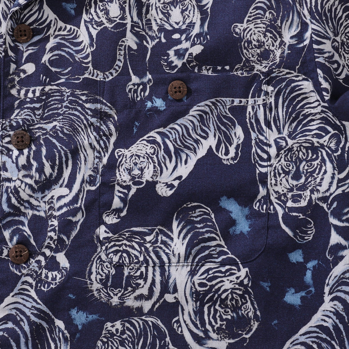 Hawaiian Shirt For Men Tiger King Contest Print Shirt Camp Collar 100% Cotton